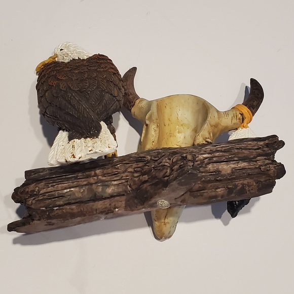 American Bald Eagle Perched on a Bark Vintage - Picture 2 of 10